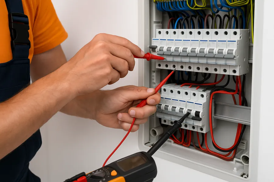 Travaux d'électricité réalisés par AlexProReno dans le cadre d'une rénovation
